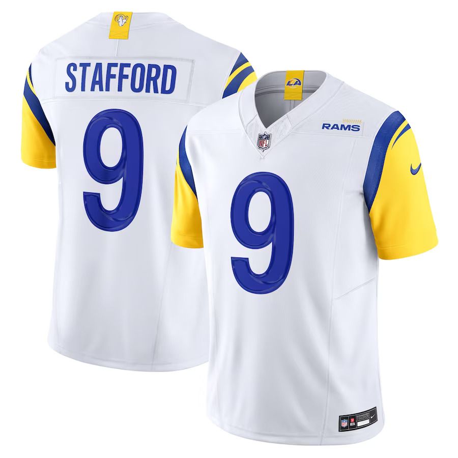 Men Los Angeles Rams #9 Matthew Stafford Nike White Vapor F.U.S.E. Limited NFL Jersey